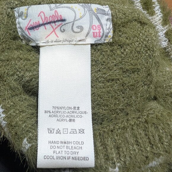 NEW Free People | Whisper Fairisle Cuff Beanie In Green - Picture 5 of 6